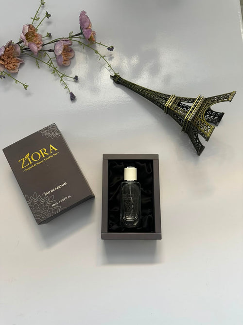 Ziora Aqua Veil perfume bottle in luxury gift box